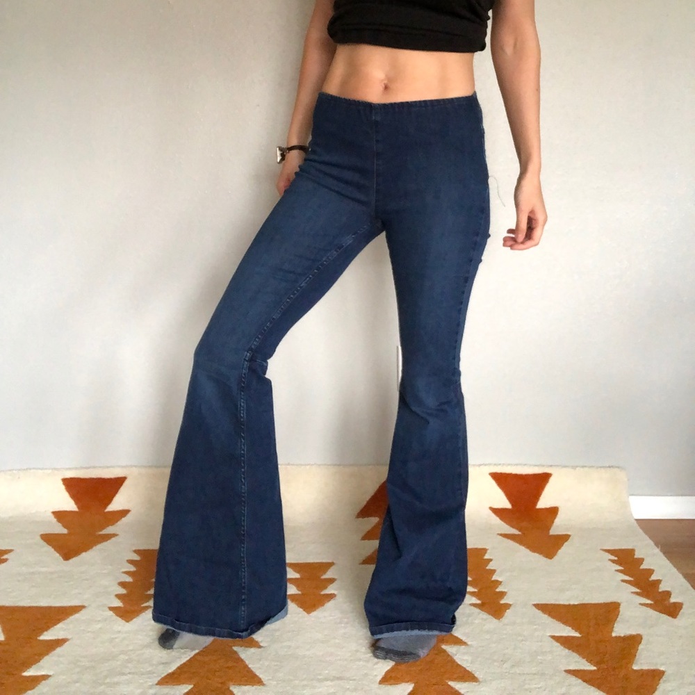 Free people flare Jean stretch size 27